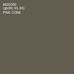 #635D50 - Pine Cone Color Image